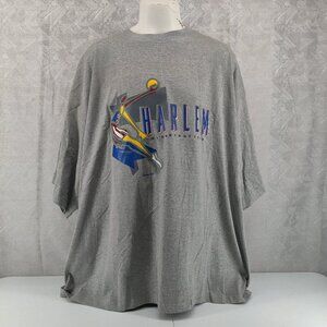 Harlem Globetrotters Shirt Mens 4XL Gray NBA Basketball Platinum Fubu 2000s Tee